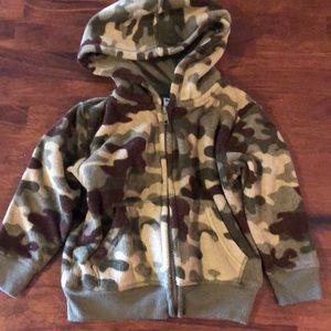 Camo zip hoodie sz 18months